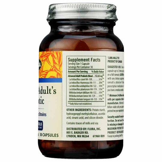 Advanced Adult's Probiotic 34 Billion Cells, FL